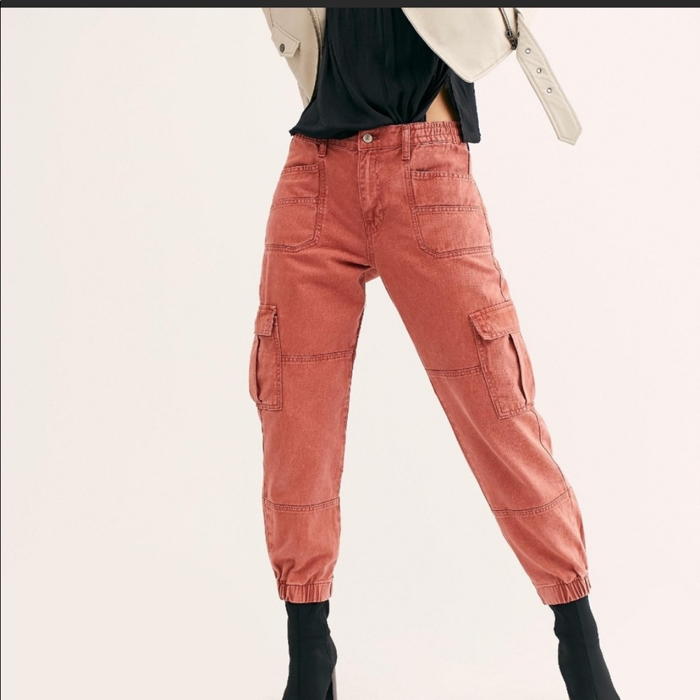 Free People platoon high rise cargo pants